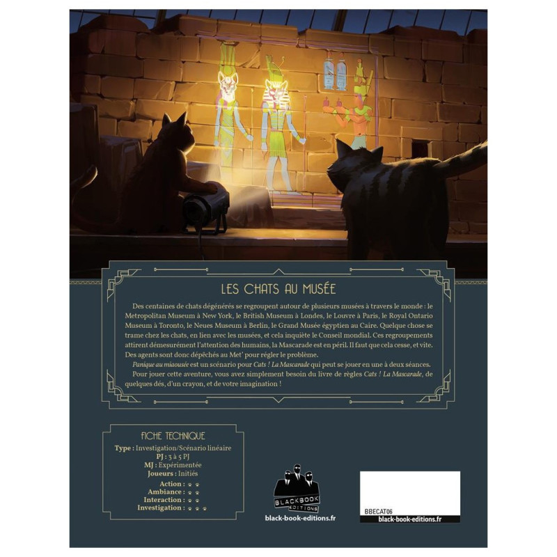 Cats! La Mascarade - Panique au Miaousée - Black Book Editions