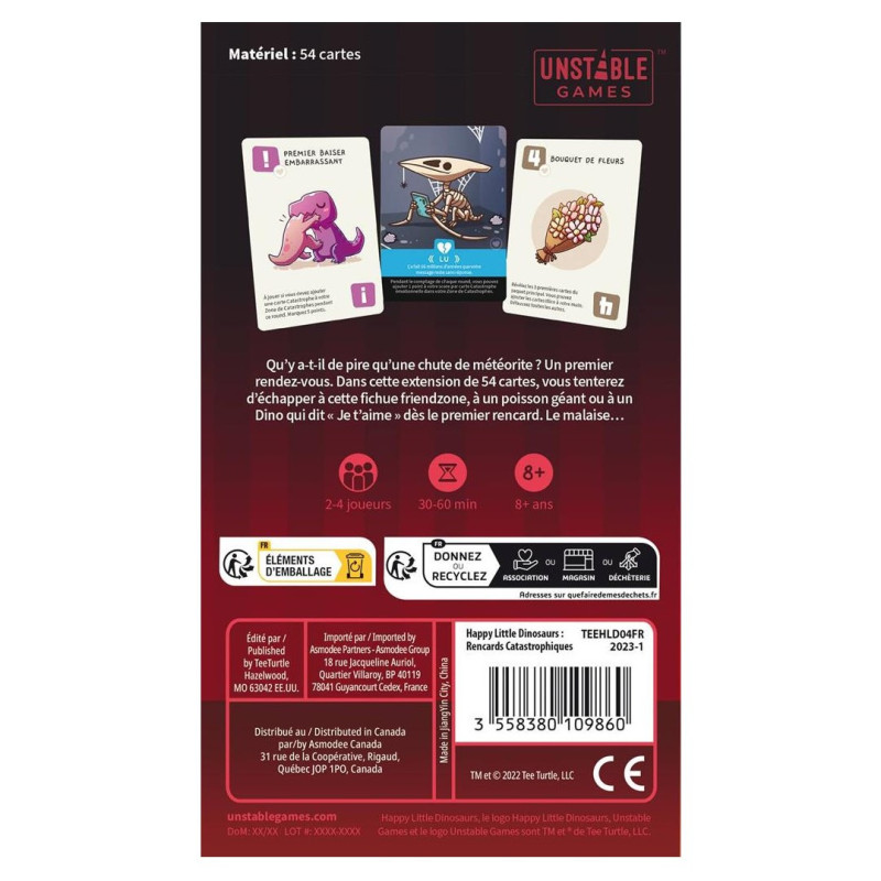 Happy Little Dinosaurs – Extension Rencards Catastrophique – TeeTurtle