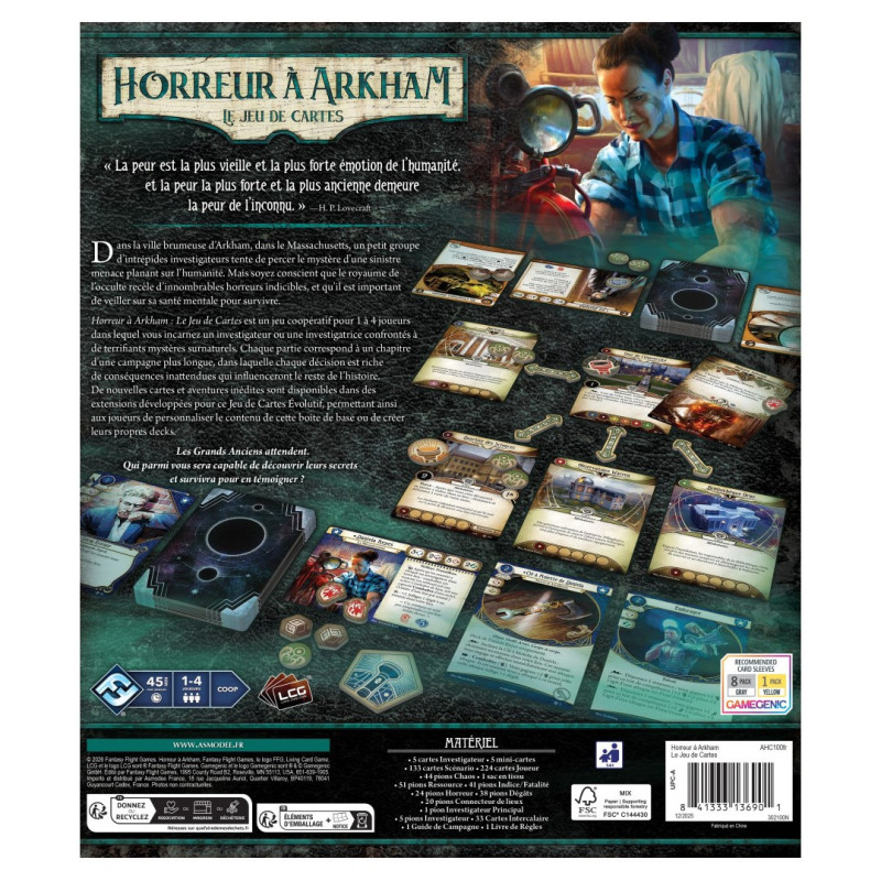 Horreur Arkham : Chapitre Deux - Boîte Base - Fantasy Flight Games