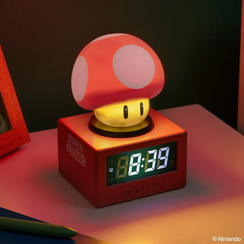 Super Mario – Réveil Lumineux Icon Champignon Rouge – Paladone