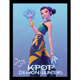 KPop Demon Hunters - Poster encadré Zoey (30 x 40 cm)