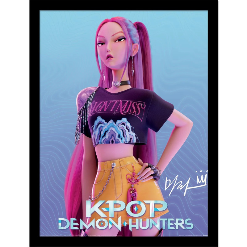 KPop Demon Hunters - Poster encadré Mira (30 x 40 cm)