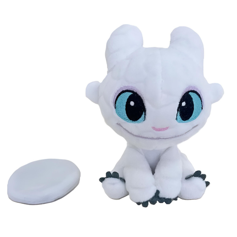 How to train your Dragon - Dragons - Peluche Light Fury Epaule avec Aimant 12cm