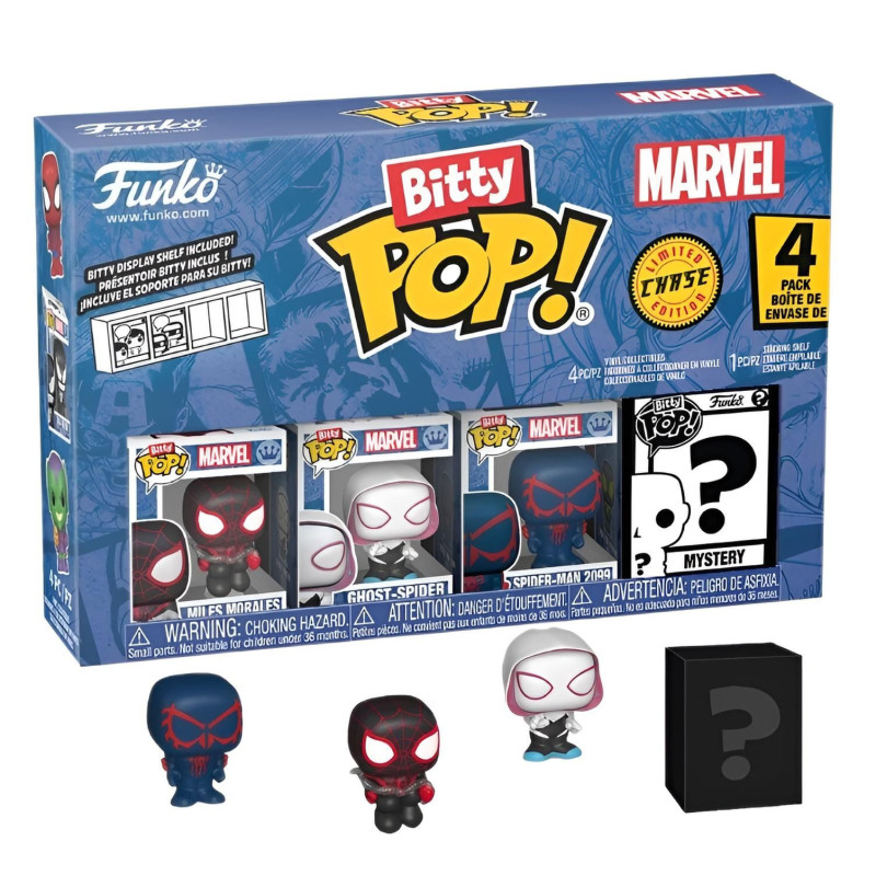 Marvel : Spider-Man - Bitty Pop! - 4-Pack Miles Morales