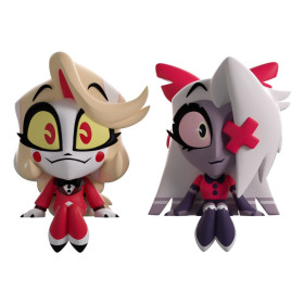 Hazbin Hotel - Figurine vinyle Charlie & Vaggie Monitor Buddiez 12 cm