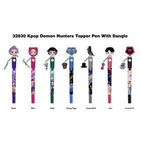 KPop Demon Hunters - Stylo 3D avec Topper - 1 EXEMPLAIRE ALEATOIRE
