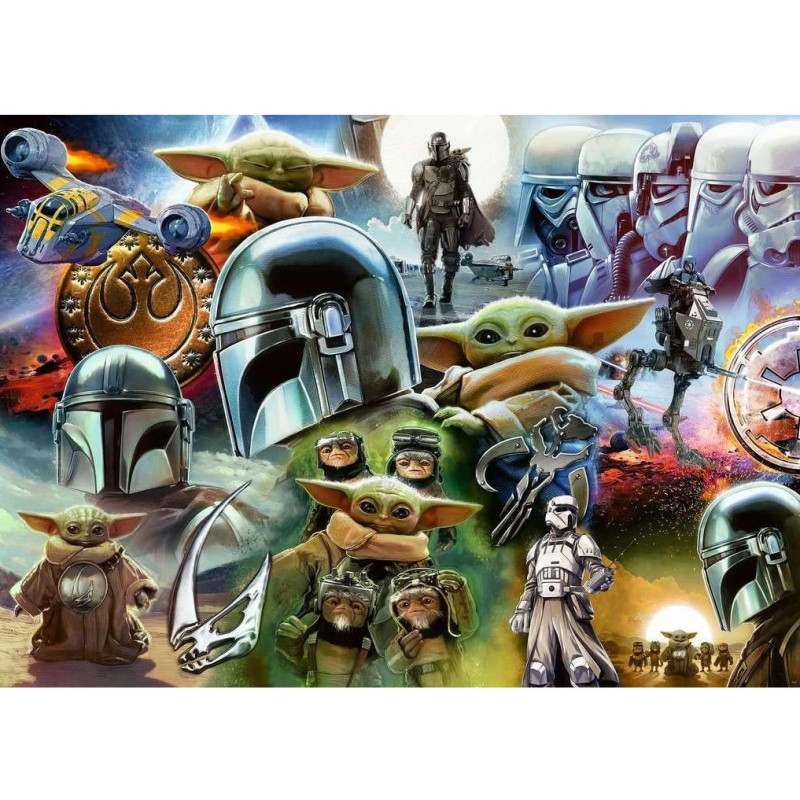 Star Wars - Puzzle Mandalorian & Grogu 1000 pièces - Ravensburger