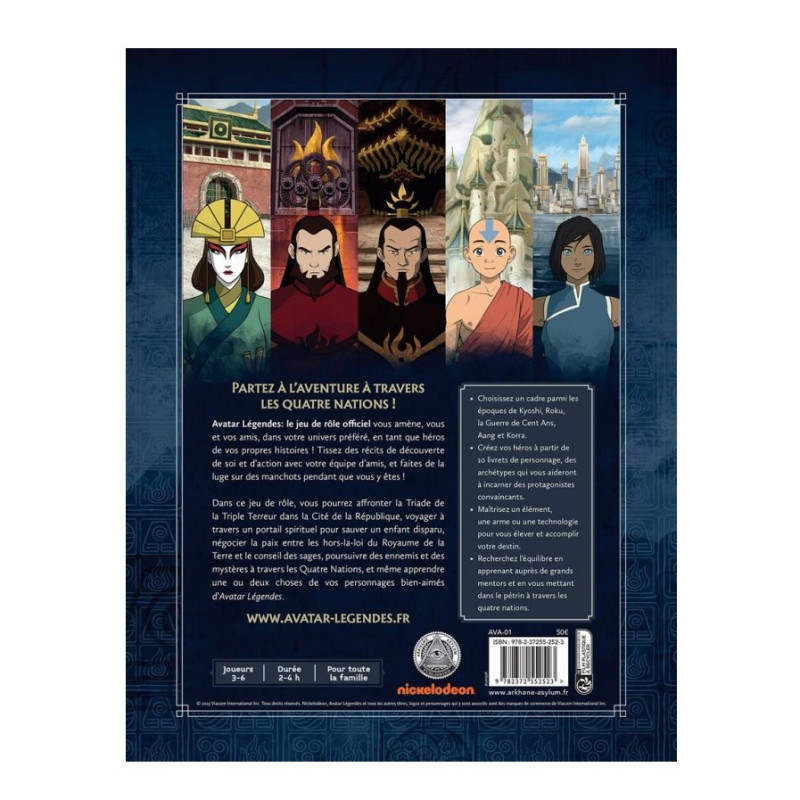 Avatar The Last Airbender - Avatar Légendes - Le Jeu de Rôle Officiel
