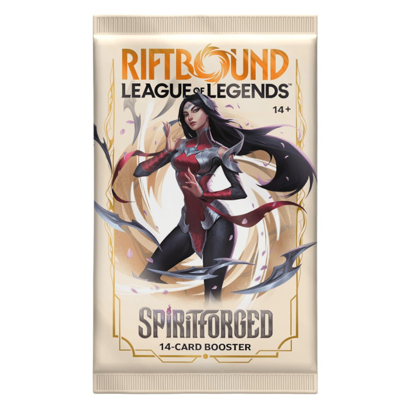 League of Legends - Riftbound : Spiritforged - Booster en Anglais 1 EXEMPLAIRE ALEATOIRE
