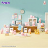 Momo Bunny - Set de 3 Figurines 24h Life Diary Series 1 EXEMPLAIRE ALEATOIRE
