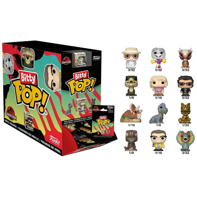Jurassic Park - Pop! Bitty Mystery - 1 EXEMPLAIRE ALEATOIRE