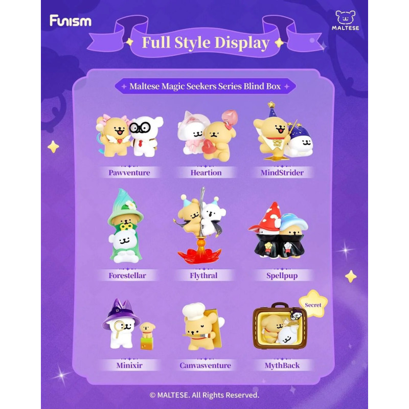 Maltese - Figurine Magic Seekers 1 EXEMPLAIRE ALEATOIRE - Funism