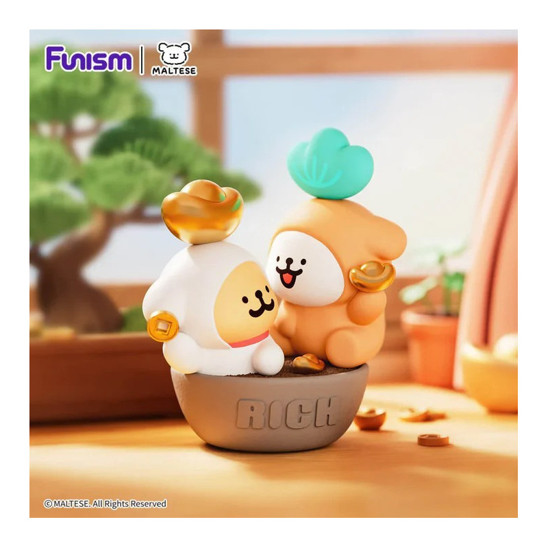 Maltese - Figurine Lucky Paws 1 EXEMPLAIRE ALEATOIRE - Funism