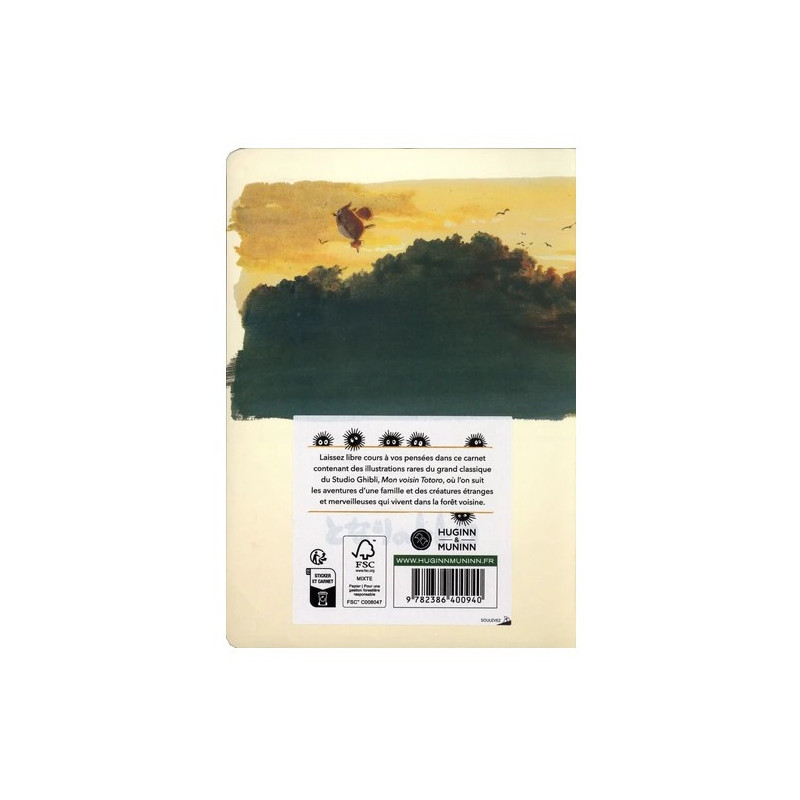 Mon Voisin Totoro - Carnet notes Totoro & Chat Bus - Huginn & Muninn