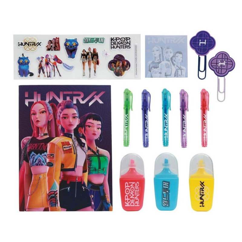 JUIN 2026 : Kpop Demon Hunters - Set de Papeterie Huntr/x