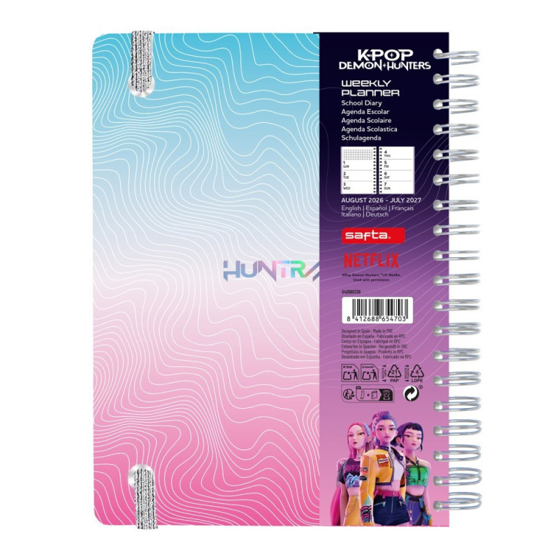 Kpop Demon Hunters - Agenda Scolaire 2026/2027 – Erik