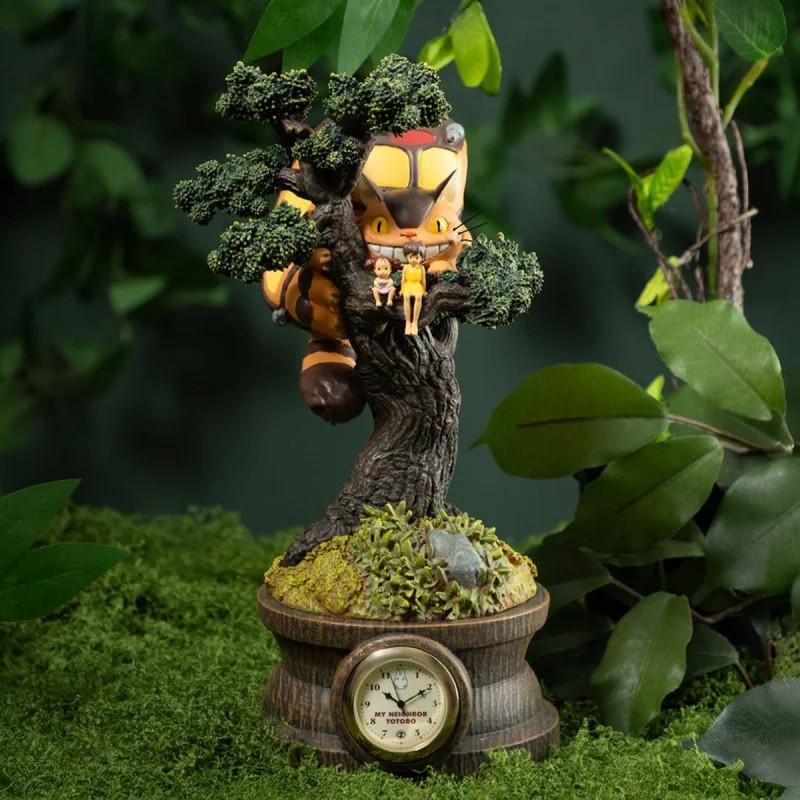 Mon voisin Totoro - Diorama Horloge Mei, Satsuki et Chatbus dans l’arbre