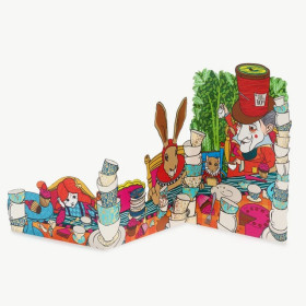 Disney : Alice Au Pays des Merveilles - par Minalima - Carte 3D Mad Tea Party