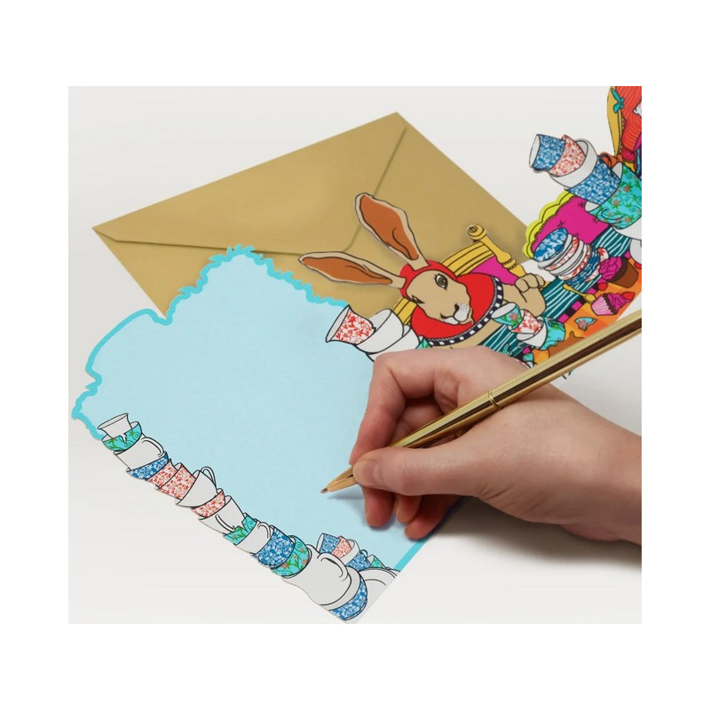 Alice Au Pays des Merveilles - Carte 3D Mad Tea Party - Minalima