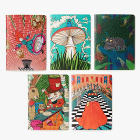 Disney : Alice Au Pays des Merveilles - par Minalima - Set de 5 Carnets