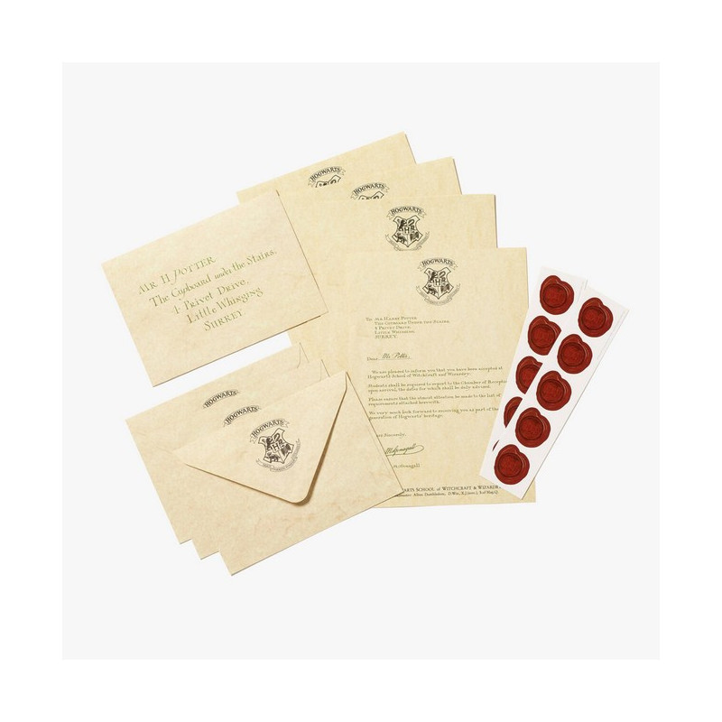 Harry Potter - Set Papeterie Poudlard Admission Letter
