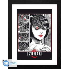 Junji Ito - Poster Encadré Uzumaki (30 x 40 cm)