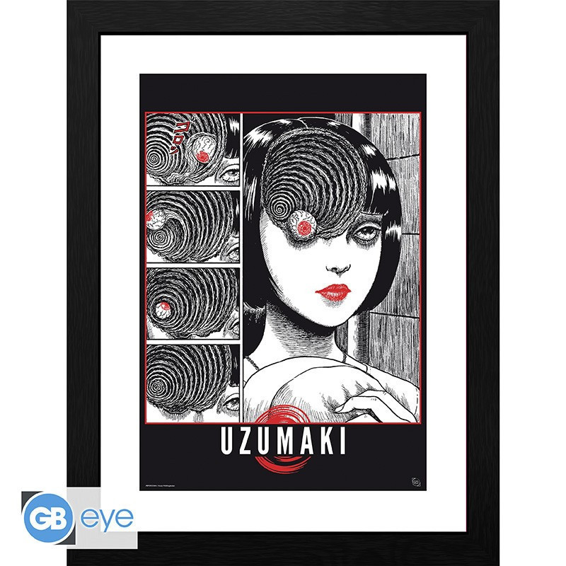Junji Ito - Poster Encadré Uzumaki (30 x 40 cm)