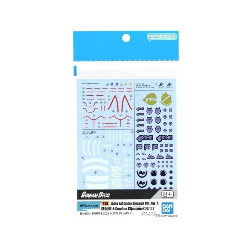 Gundam - Decals n°139 Mobile Suit Gundam GQuuuuuuX