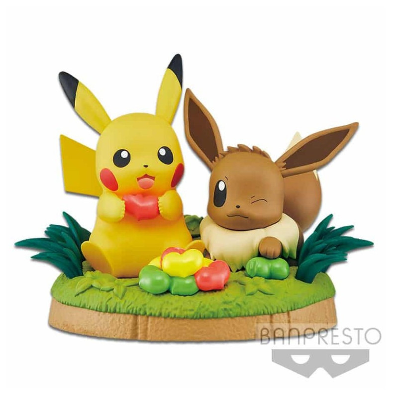 Pokémon - Figurine Pikachu & Evoli 14 cm