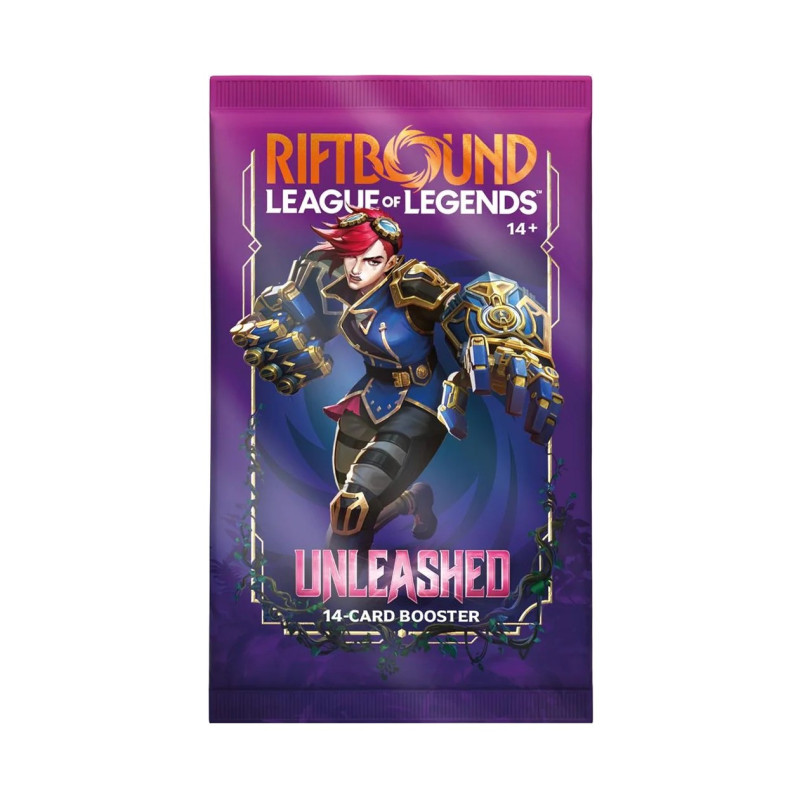 League of Legends - Riftbound : Unleashed - Booster en Anglais 1 EXEMPLAIRE ALEATOIRE