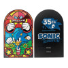Sonic The Hedgehog - Plaque Lingot en Métal Stained Glass Style 10 cm