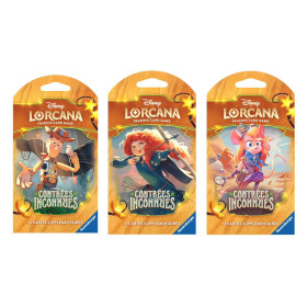 Disney : Lorcana - Chapitre 12 - Contrées Inconnues - FR Trading Cards Booster Sleeved 1 MODELE ALEATOIRE
