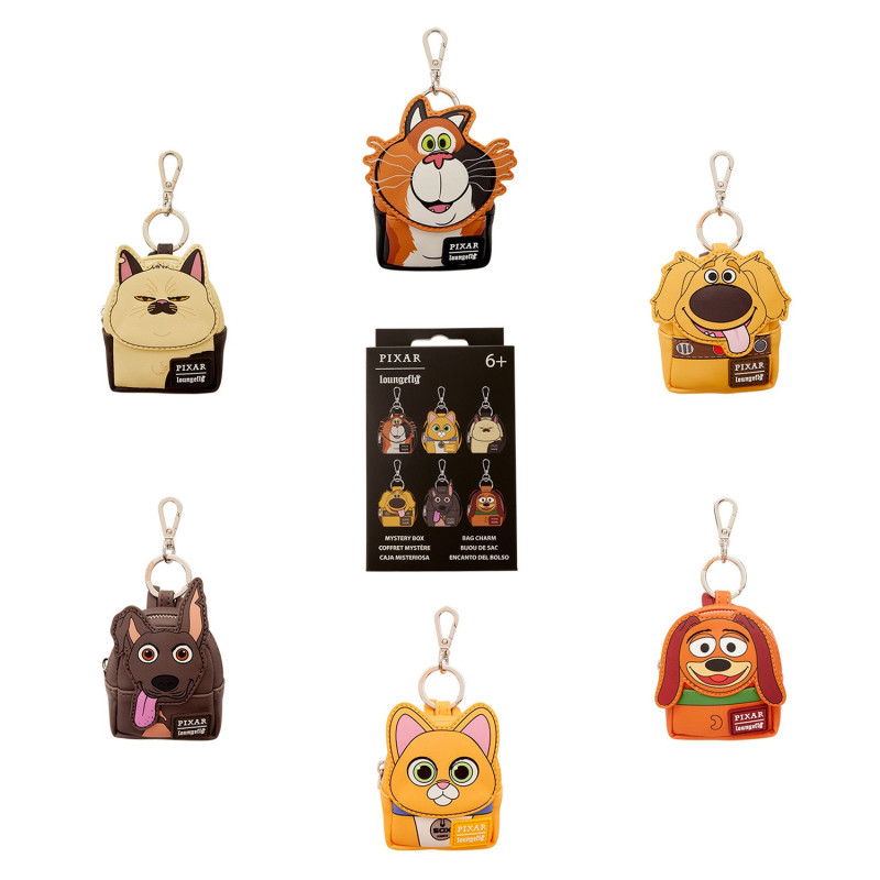 Disney / Pixar - Porte-Clés Mini Sac à Dos Mystère Chiens & Chats - 1 EXEMPLAIRE ALEATOIRE