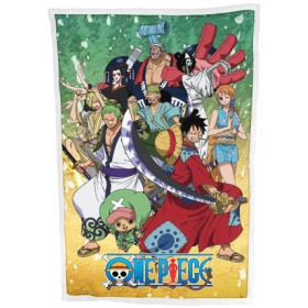 One Piece - Couverture plaid sherpa Wano 100 x 150 cm