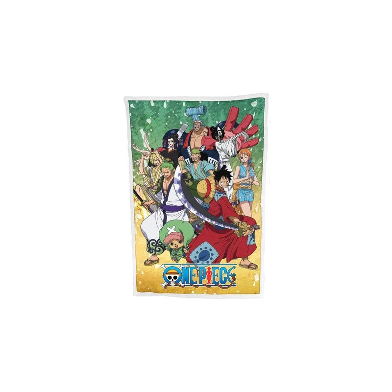 One Piece - Couverture plaid sherpa Wano 100 x 150 cm