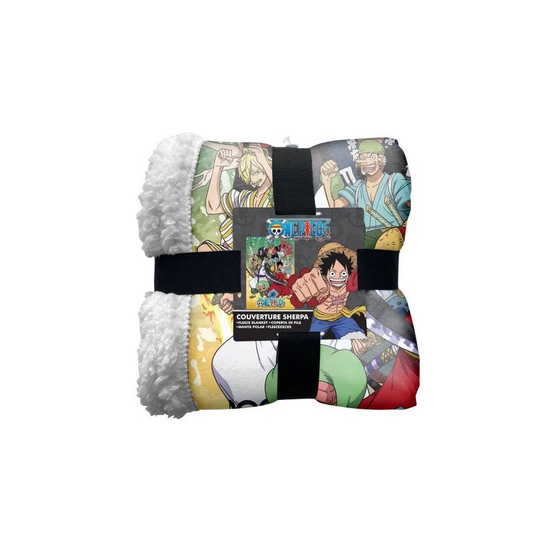 One Piece - Couverture plaid sherpa Wano  100 x 150 cm