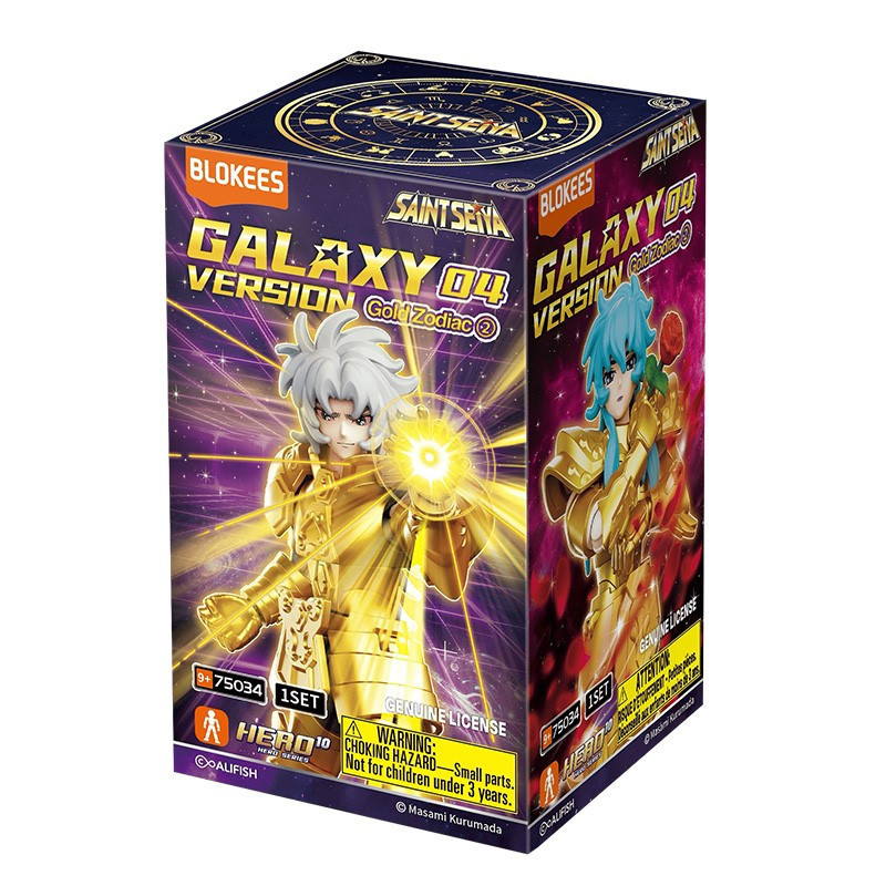 Saint Seiya - Model Kit Maquette Blokees Galaxy Version 04 Gold Zodiac - 1 EXEMPLAIRE ALEATOIRE