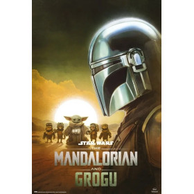 Star Wars : Mandalorian & Grogu - Grand poster Din Djarin (61 x 91,5 cm)