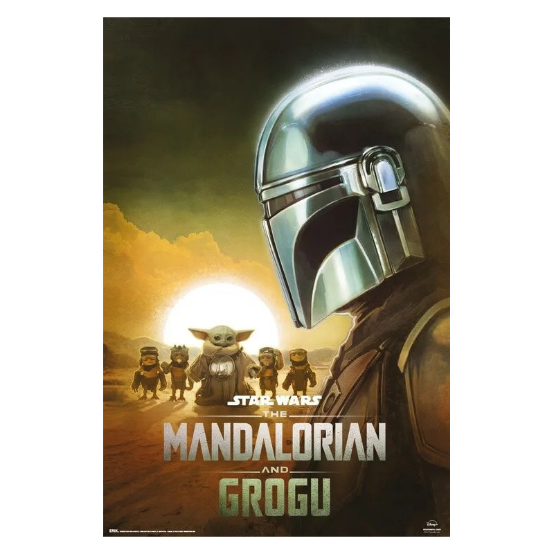 Star Wars : Mandalorian & Grogu - Grand poster Din Djarin (61 x 91,5 cm)