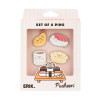 Pusheen - Set de 4 Pins Sushi Roll