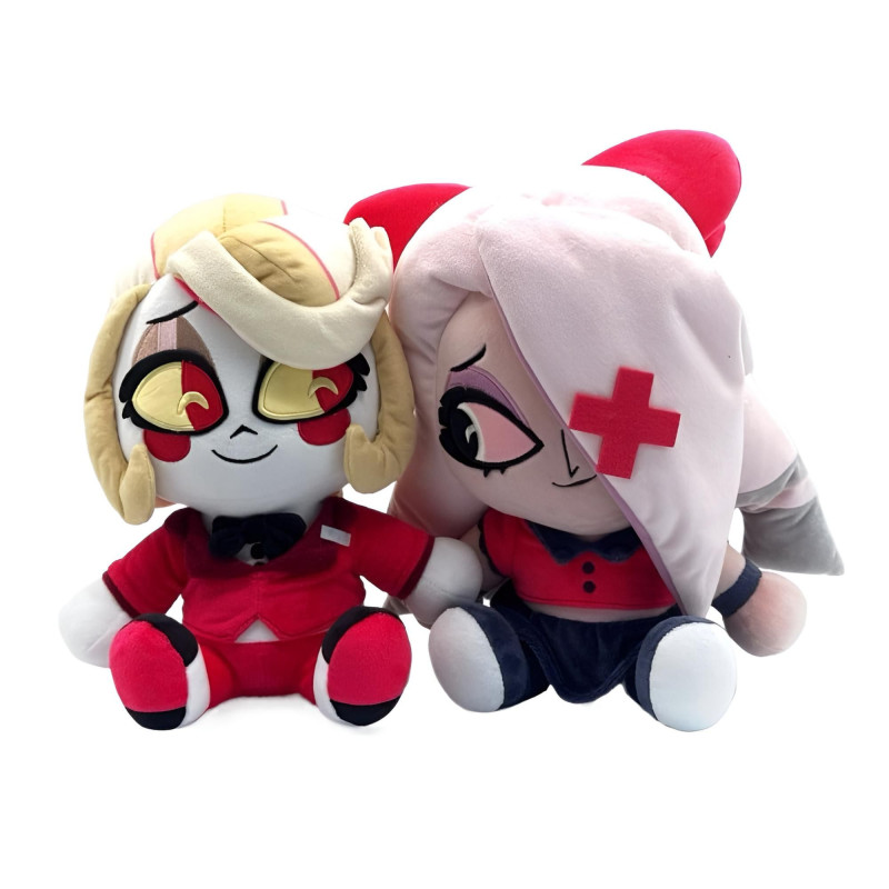 Hazbin Hotel - Pack 2 Peluches Charlie & Vaggie 22 cm