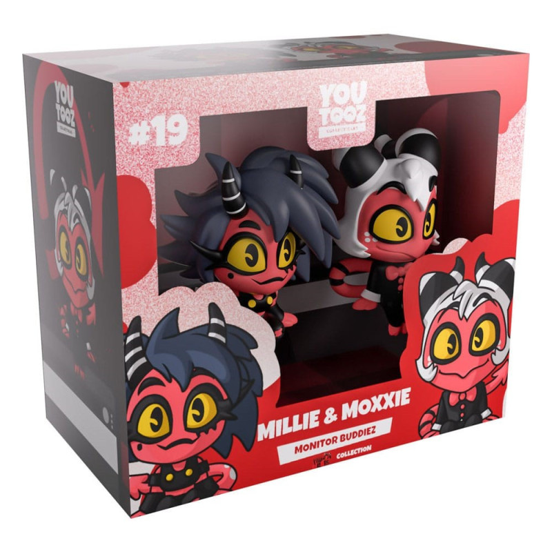 OCTOBRE 2026 : Hazbin Hotel - Figurines Monitor Buddiez Youtooz Millie & Moxxie 6 cm