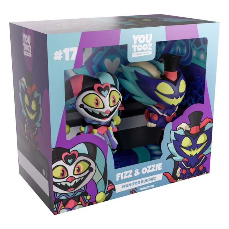 OCTOBRE 2026 : Hazbin Hotel - Figurines Monitor Buddiez Youtooz Fizz & Ozzie 6 cm