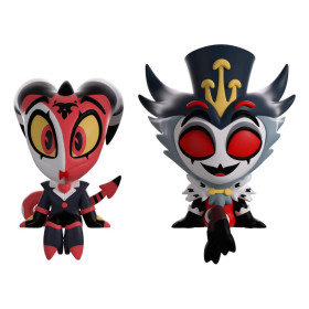 Hazbin Hotel - Figurines Blitzo & Stolas Monitor Buddiez 6 cm