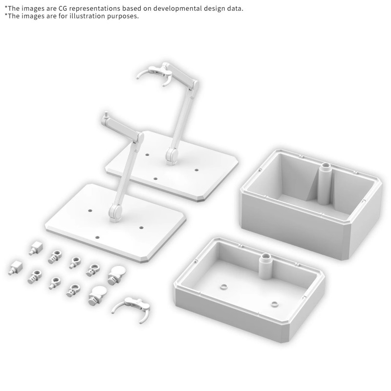 Gundam – Action Base 7 White & Option Box –  Bandai