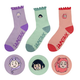 Kpop Demon Hunters - Set 3 paires de chaussettes Rumi Mira & Zoey