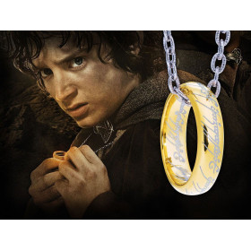 Lord of the Rings - Anneau Unique Argent Massif Plaqué Or