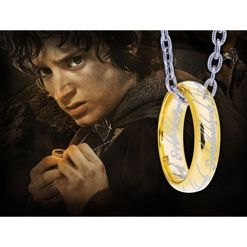 Lord of the Rings - Anneau Unique Argent Massif Plaqué Or