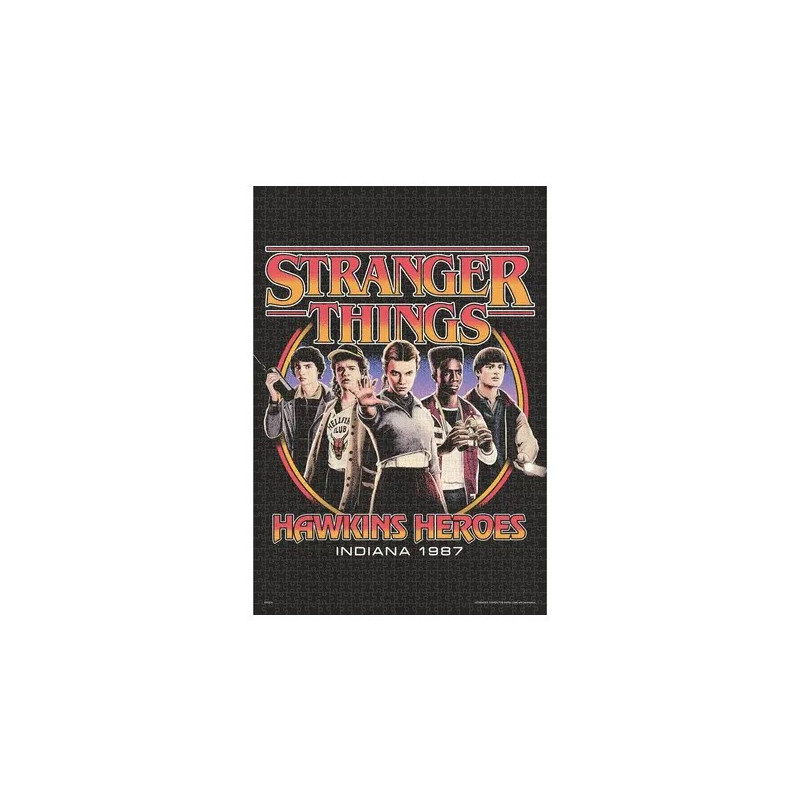 Stranger Things - Puzzle 1000 pièces Hawkins Heroes