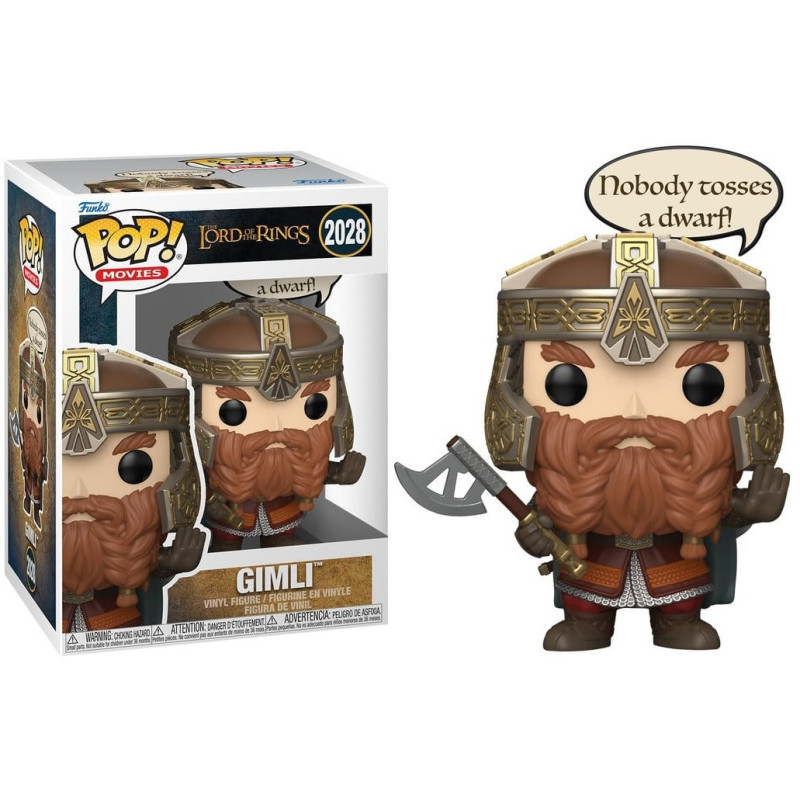 Lord of the Rings - Pop! Sayings - Gimli (Nobody Tosses a Dwarf!) n°2028